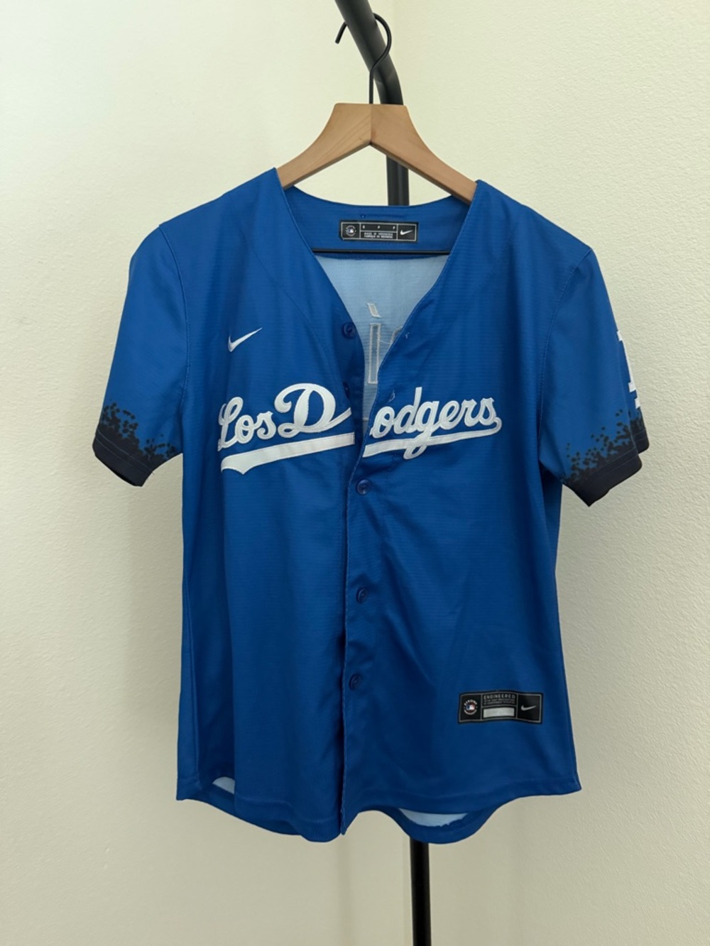 Nike Los Dodgers Royal Blue 'Urias' Baseball Jersey small women’s - Picture 3 of 6